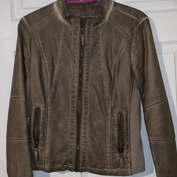 Brown leather jacket - Picture 1 of 1